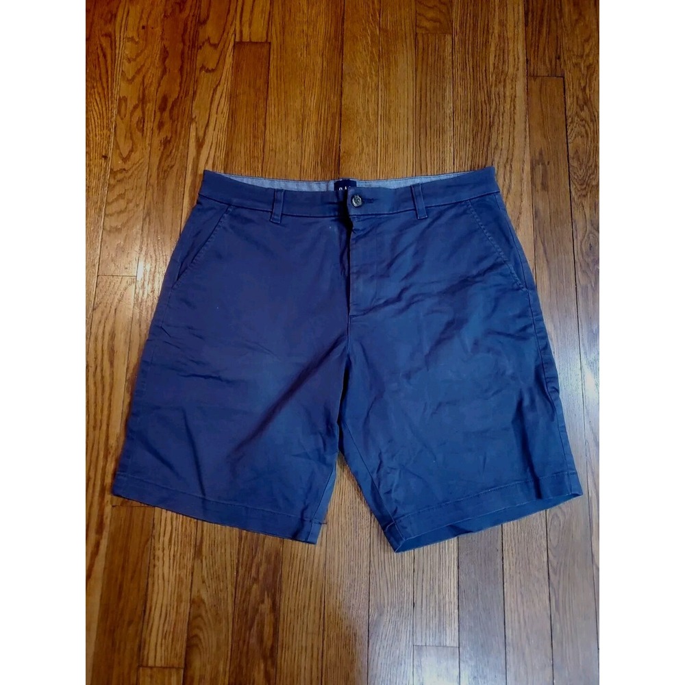 GAP Men’s Navy Flat-Front Cotton Shorts